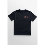 Unisex Lacivert T-Shirt Ac/dc Angus Malcolm Young Hard Rock Ac Dc Gitar Guitar Ön Baskılı Tişört - XL