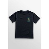 Unisex Lacivert T-Shirt Baby Yoda No Coffee No Workee Star Kahve Minimal Ön Baskılı Tişört