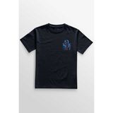 Unisex Lacivert T-Shirt Batman Joker Kara Şovalye Dark Knight Film Minimal Ön Baskılı Tişört