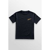 Unisex Lacivert T-Shirt Stronger Daha Güçlü Sporcu Gym Fitness Spor Minimal Ön Baskılı Tişört