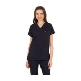 Unisex Likralı Lacivert Doktor / Hemşire Forması