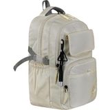 Unisex Lise Sırt Çantası Ortaokul Sırt Çantası 45*32 cm Anahtarlık Hediyeli - Bej