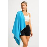 Unisex Mikrofiber Plaj Havlusu 80X130 cm Yumuşak Dokulu Deniz Banyo Sporcu Havlusu Large Boy (Turku - Çok Renkli - 0,6 x 19 x 29 cm