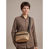 Unisex Mini Postacı Çantası Çapraz Omuz ve Göğüs Çantası Suni Deri Önü Modelli Askılı Çanta