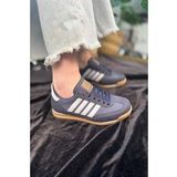 Unisex Ortopedik Spor Ayakkabı Şeritli Bağcıklı Alçak Düz Kaymaz Taban Hafif Yürüyüş Sneaker 1595