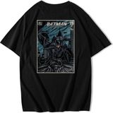 Unisex Oversize Batman T-Shirt - Siyah - XL