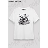 Unisex Oversize Kalıp Diş Hekimi Dentist Mode Tasarım Baskılı Tshirt - Beyaz