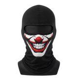 Unisex Palyaço Baskılı Balaklava Maske 1 Adet Tek Beden Viskoz Kask İçi Outdoor Motosiklet Maskesi