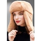 Unisex Peluş Kalpak Pilot Şapka