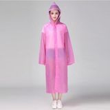 Unisex Pembe Eva Kumaş Su Rüzgar Geçirmez Yağmurluk Pembe