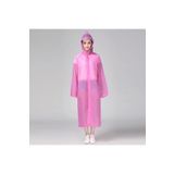 Unisex Pembe Eva Kumaş Su Rüzgar Geçirmez Yağmurluk
