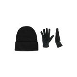 Unisex Polar Eldiven Bere Siyah Set