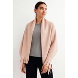 Unisex Polar Omuz Şalı 70X180 cm Kışlık Sıcak Şal Elegantwarm - Pudra