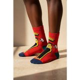 Unisex Pop Art Angry Soket Çorap