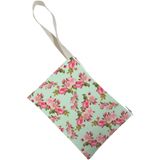 Unisex Retro Çiçek Desenli Portföy Clutch Çanta