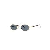 Unisex Sarı Füme Cam Polarize Oval Güneş Gözlüğü 6005