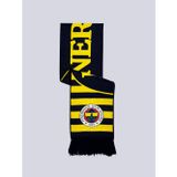 UNISEX SARI LACİVERT DOKUMA ATKI