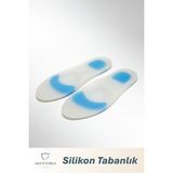 Unisex Silikon Jel Tabanlık – Ayak Ağrısı Önleyici - Topuk Dikeni Destekli Taban - 35 - 36