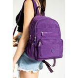 Unisex Sırt Çantası Günlük Kullanıma Uygun Lise Ortaokul Çantası Çok Cepli Okul Çantası 37*30 cm Klinkır - 37 x 30 cm - Mor