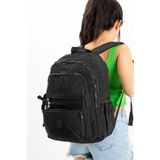 Unisex Sırt Çantası Hafif Yağmur Geçirmez Klinkır Kumaş Laptop Bölmeli Seyahat Çantası 43*30 Cm
