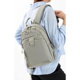 Unisex Sırt Çantası Paraşüt Kumaş Hafif Çok Cepli Yağmur Itici Kumaş 32*22 cm 571 Collection - 32 x 22 cm - Bej