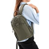 Unisex Sırt Çantası Paraşüt Kumaş Hafif Çok Cepli Yağmur Itici Kumaş 32*22 cm 571 Collection - 32 x 22 cm - Haki