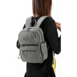 Unisex Sırt Çantası Paraşüt Kumaş Hafif Çok Cepli Yağmur Itici Kumaş 34*24 cm 571 Collection - 34 x 24 cm - Gri