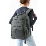Unisex Sırt Çantası Paraşüt Kumaş Hafif Çok Cepli Yağmur Itici Kumaş 42*28 cm 571 Collection - 42 x 28 cm - Gri