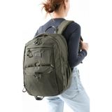Unisex Sırt Çantası Paraşüt Kumaş Hafif Çok Cepli Yağmur Itici Kumaş 42*28 cm 571 Collection - 42 x 28 cm - Haki