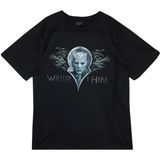 Unisex Siyah Game Of Thrones Baskılı T-Shirt