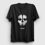 Unisex Siyah Ghosts Call Of Duty T-Shirt 26796TT - XL