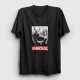 Unisex Siyah Ghoul Anime Tokyo Ghoul T-Shirt 136460TT