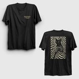 Unisex Siyah Hidden Black Cat Hediye Kedi Kedili Sırt Baskılı T-Shirt 587483TT