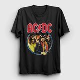 Unisex Siyah Highway To Hell Cover Ac/dc T-Shirt 6359TT