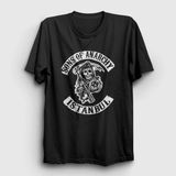 Unisex Siyah Istanbul Sons Of Anarchy T-Shirt 214902TT