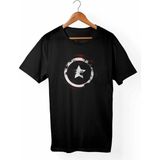 Unisex Siyah Kaptan Amerika Marvel Tişört - XL