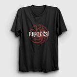 Unisex Siyah Khaleesi Game Of Thrones T-Shirt 192138TT - XL