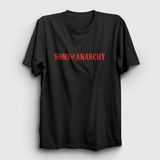 Unisex Siyah Logo Sons Of Anarchy T-Shirt 215548TT