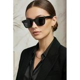 Unisex Siyah Mat Kare Güneş Gözlüğü Kalın Saplı Dn1078msyh