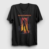 Unisex Siyah Michael Myers Halloween Cadılar Bayramı T-Shirt 500750TT