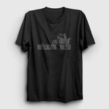 Unisex Siyah Motorcycle The Walking Dead T-Shirt 220041TT