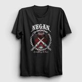 Unisex Siyah Negan V2 The Walking Dead T-Shirt 220278TT - M