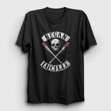 Unisex Siyah Negan V3 The Walking Dead T-Shirt 220363TT