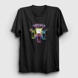 Unisex Siyah Neon Creepers Oyun Minecraft T-Shirt 369020TT - XL