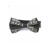 Unisex Siyah Nota Müzik Papyon