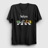 Unisex Siyah Pokemon Pikachu Bulbasaur Charmander Squirtle The Starters T-Shirt 449691TT
