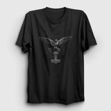 Unisex Siyah Raven With Thor Mjolnir Hammer Vikings T-Shirt 353457TT - XL