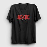Unisex Siyah Red Ac/dc T-Shirt 6487TT - XL