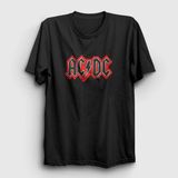 Unisex Siyah Red Black Ac/dc T-Shirt 6551TT - M