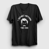 Unisex Siyah Regret Ron Swanson Parks And Recreation T-Shirt 492781TT - L
